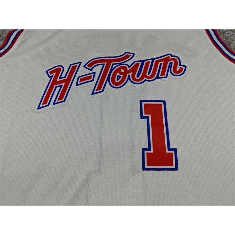 Camiseta Amen Thompson #1 Houston Rockets 2026 Blanco City Edition