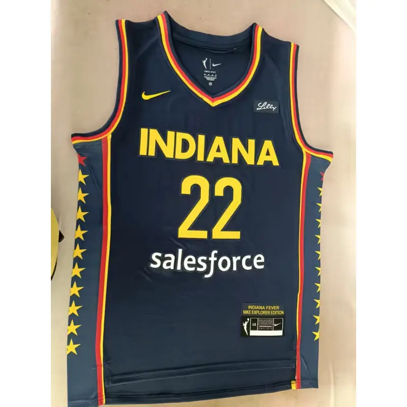 Camiseta Caitlin Clark #22 Indiana Fever 2026 Azul Oscuro