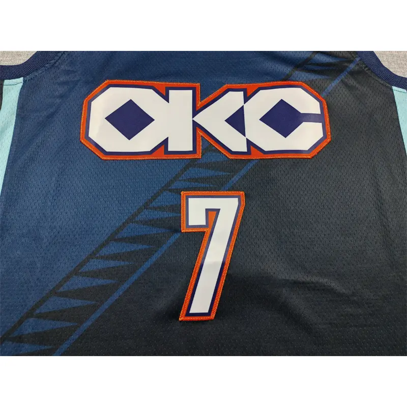 Camiseta Chet Holmgren #7 Oklahoma City Thunder 2026 Azul City Edition