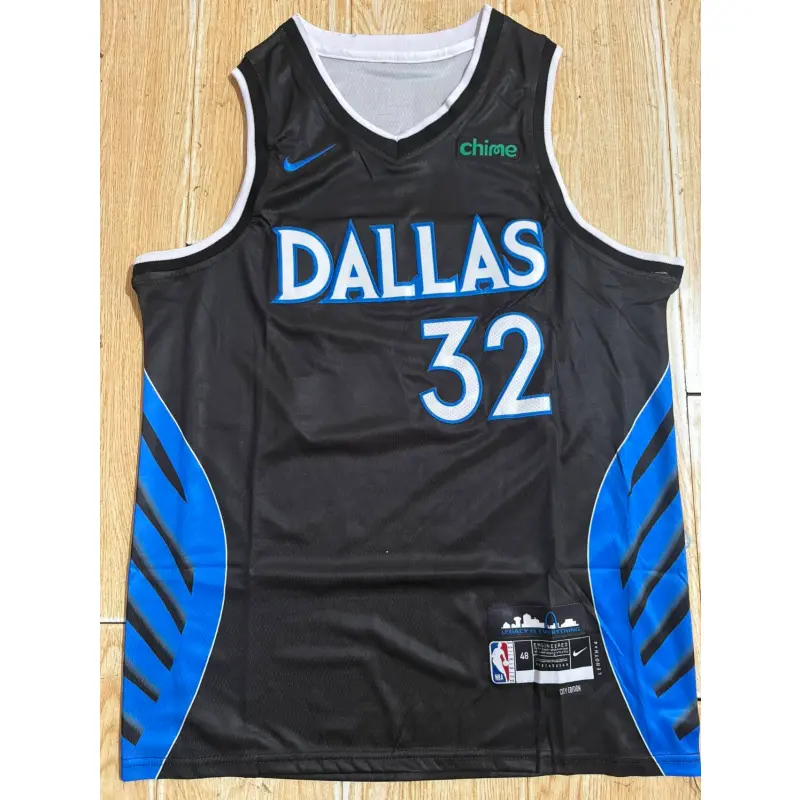 Camiseta Cooper Flagg #32 Dallas Mavericks Negro City Edition