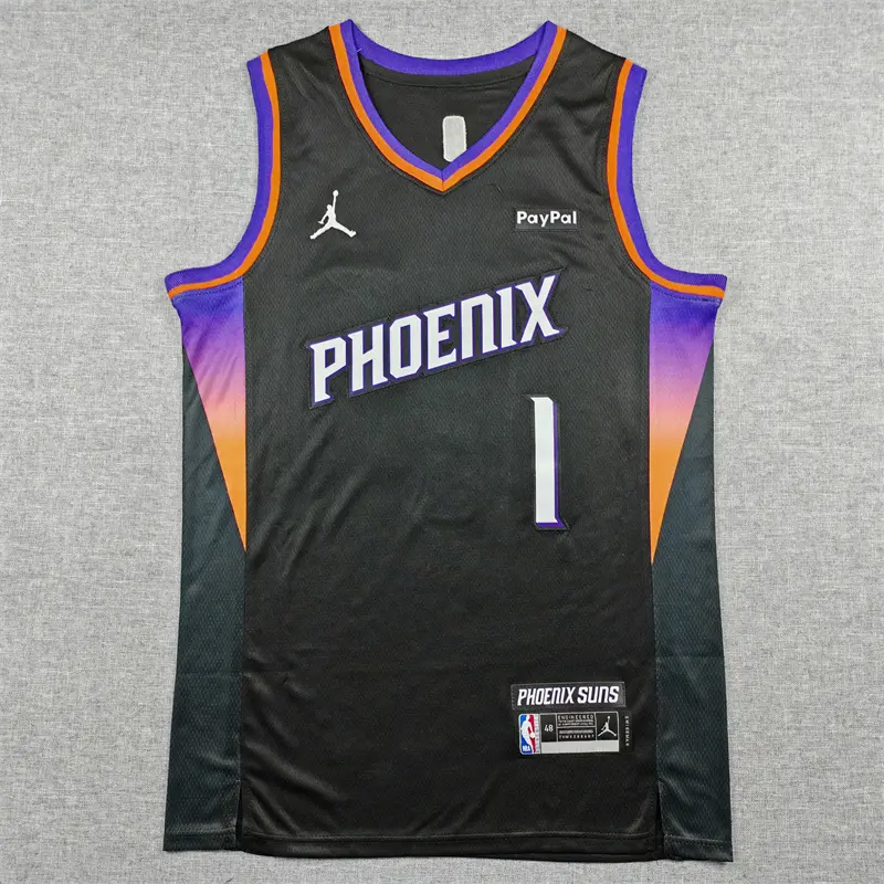Camiseta Devin Booker #1 Phoenix Suns 2026 Negro Statement Edition
