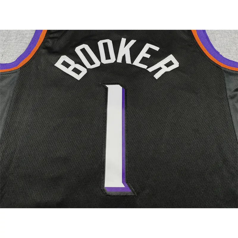 Camiseta Devin Booker #1 Phoenix Suns 2026 Negro Statement Edition