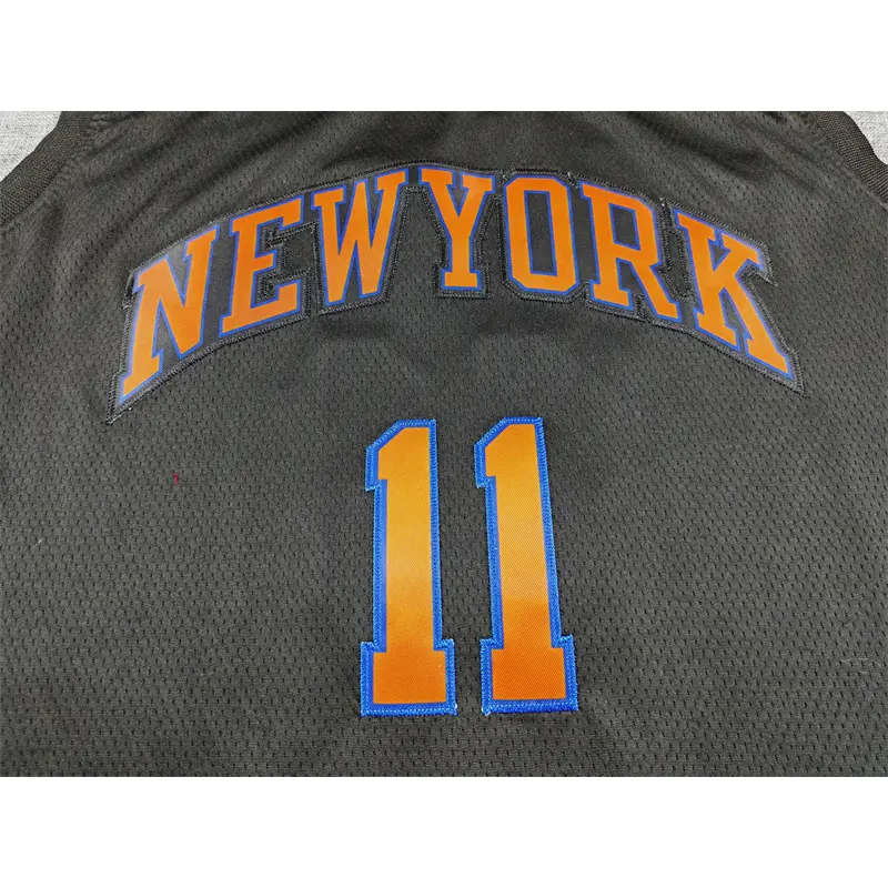 Camiseta Jalen Brunson #11 New York Knicks Negro Statement Edition