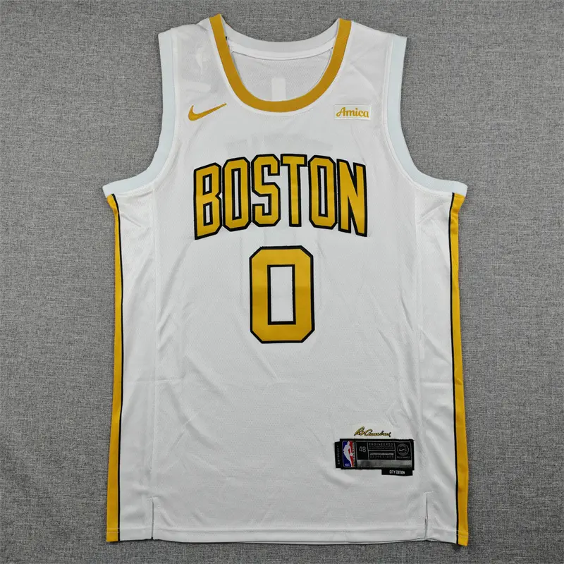 Camiseta Jayson Tatum #0 Boston Celtics 2026 Blanco City Edition