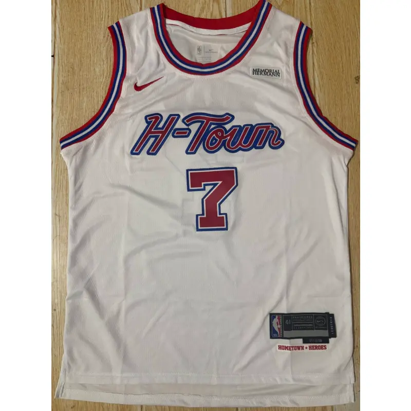 Camiseta Kevin Durant #7 Houston Rockets Blanco City Edition