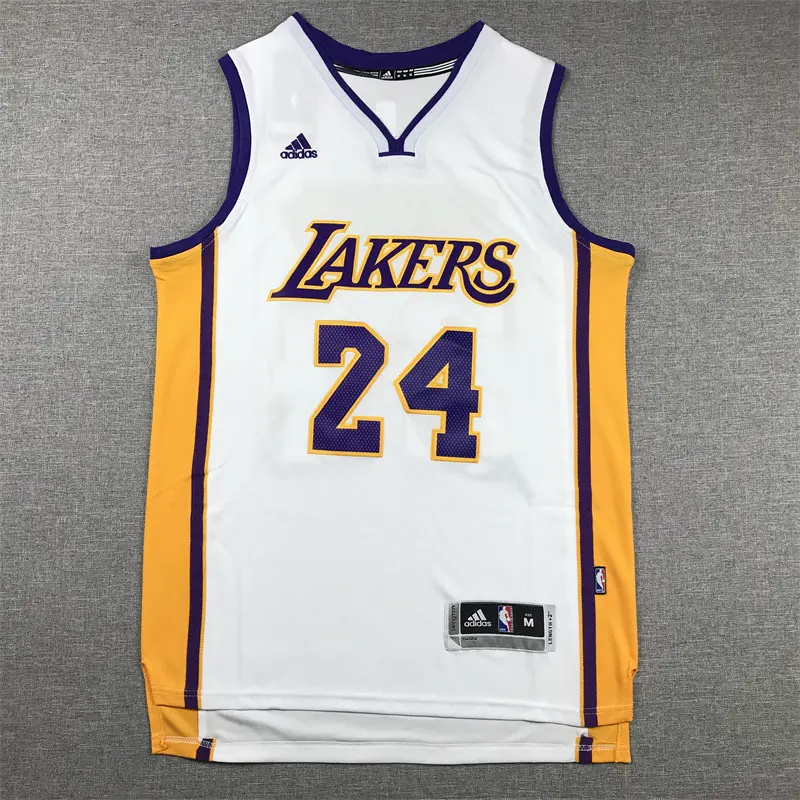 Camiseta Kobe Bryant #24 Los Angeles Lakers Blanco Retro