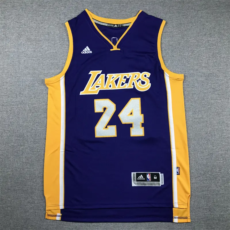 Camiseta Kobe Bryant #24 Los Angeles Lakers Morado Retro
