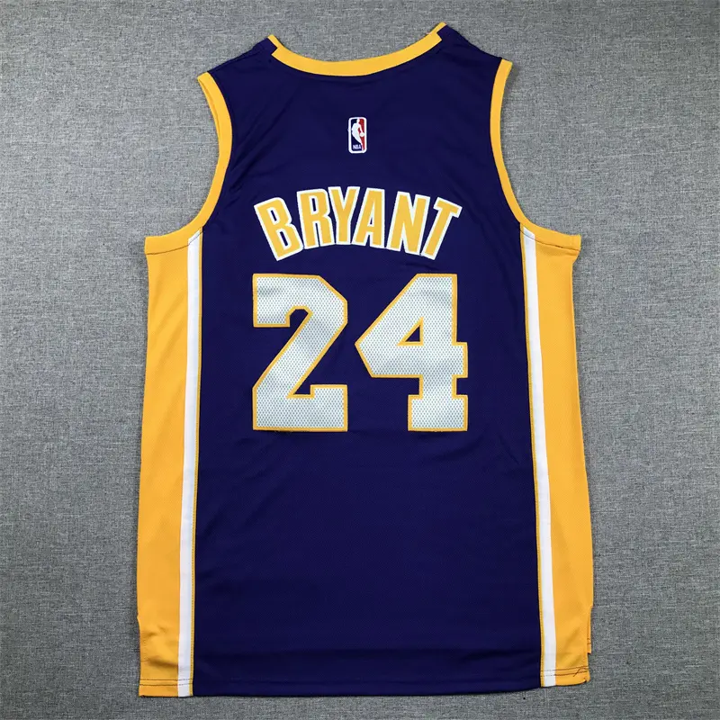 Camiseta Kobe Bryant #24 Los Angeles Lakers Morado Retro