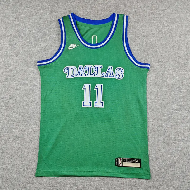 Camiseta Kyrie Irving #11 Dallas Mavericks Verde Classic Edition Niño
