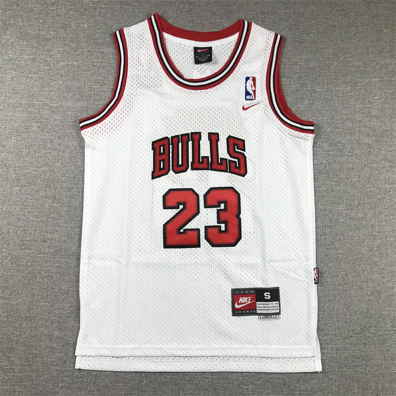Camiseta Michael Jordan #23 Chicago Bulls Blanco Retro