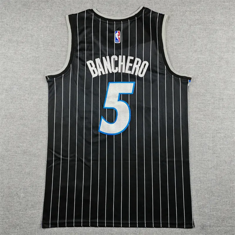 Camiseta Paolo Banchero #5 Orlando Magic 2026 Negro Statement Edition