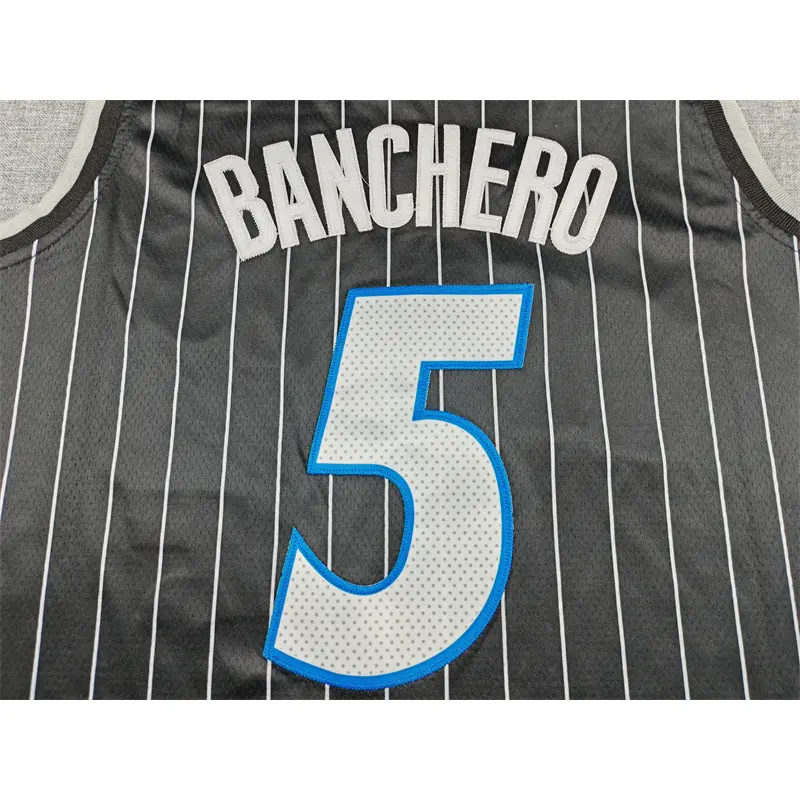 Camiseta Paolo Banchero #5 Orlando Magic 2026 Negro Statement Edition