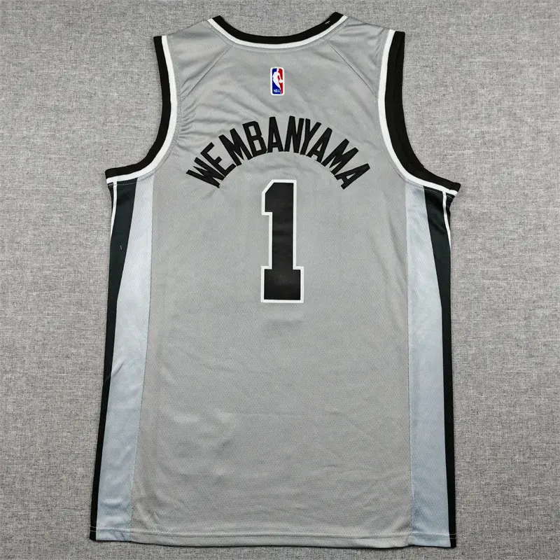 Camiseta Victor Wembanyama #1 San Antonio Spurs 2026 Blanco Statement Edition