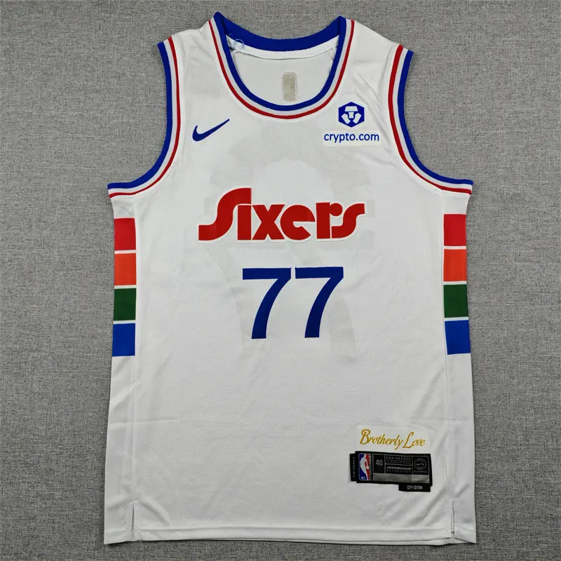 Camiseta VJ-Edgecombe #77 Philadelphia 76ers 2025 Blanco City Edition