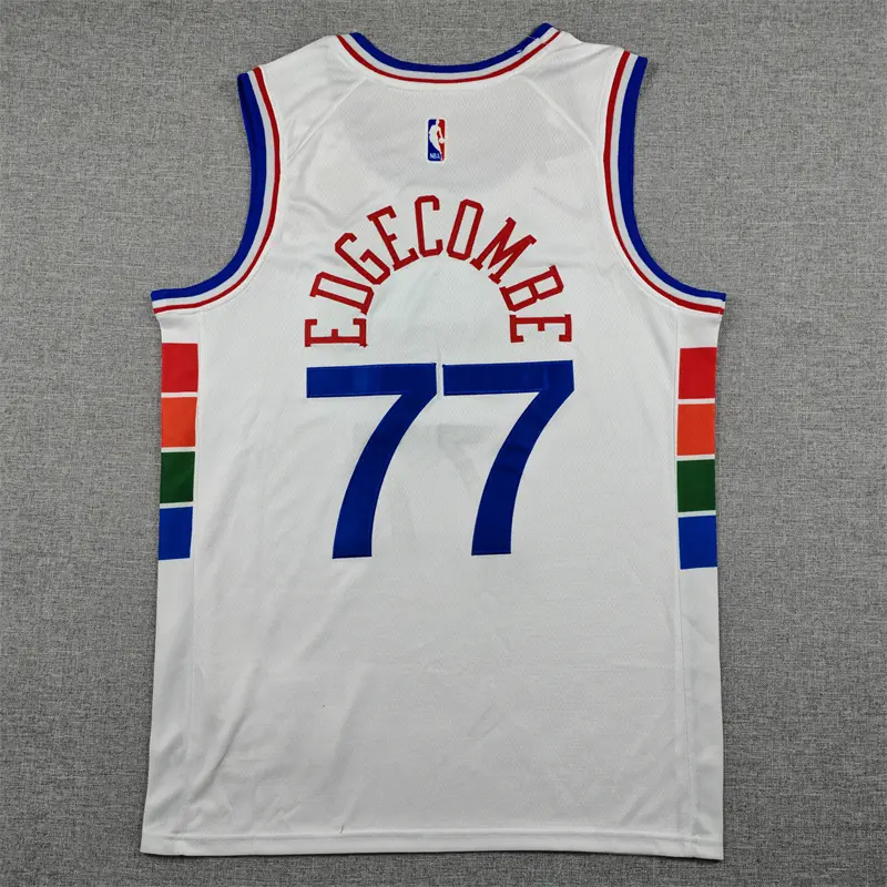 Camiseta VJ-Edgecombe #77 Philadelphia 76ers 2025 Blanco City Edition
