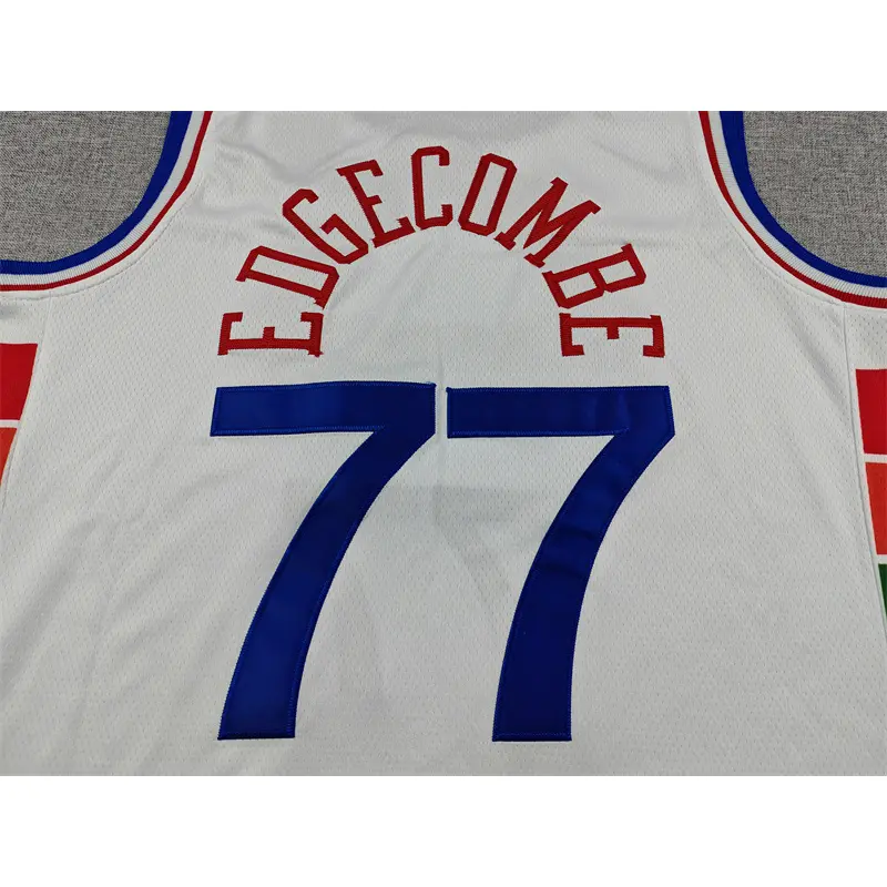 Camiseta VJ-Edgecombe #77 Philadelphia 76ers 2025 Blanco City Edition