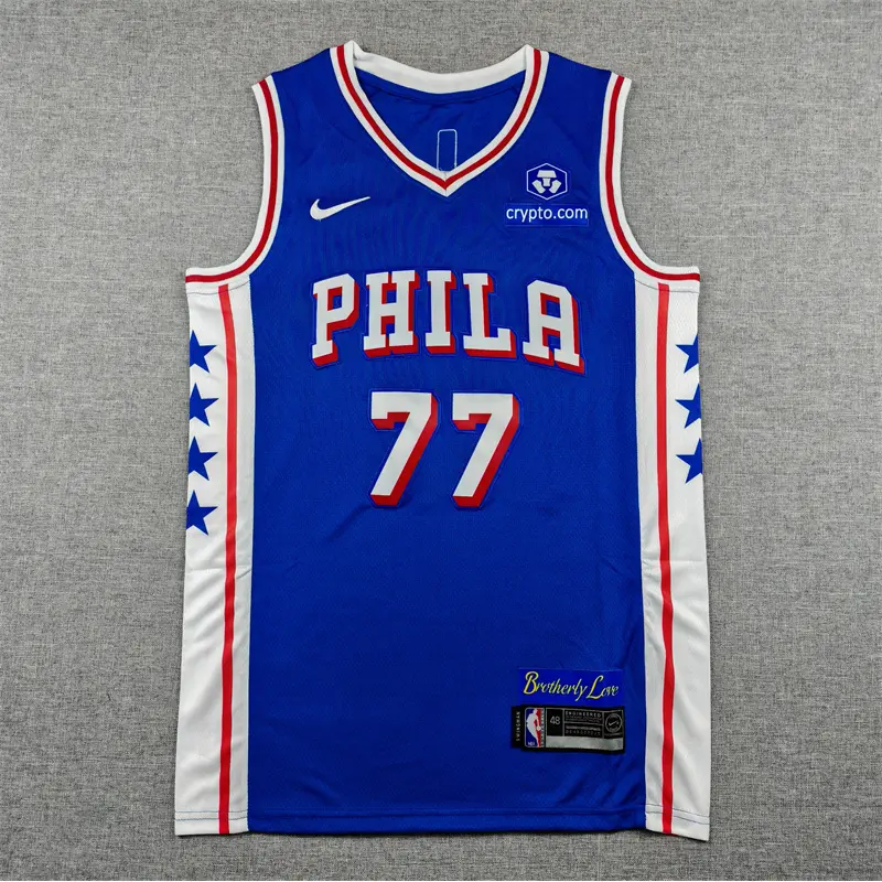 Camiseta VJ-Edgecombe #77 Philadelphia 76ers Azul