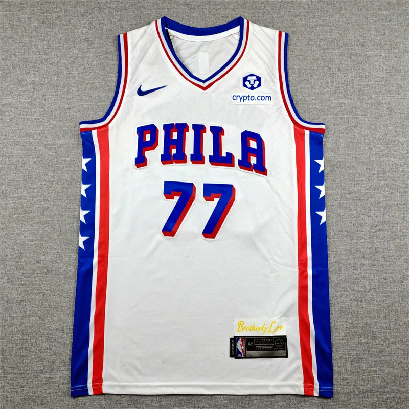 Camiseta VJ-Edgecombe #77 Philadelphia 76ers Blanco