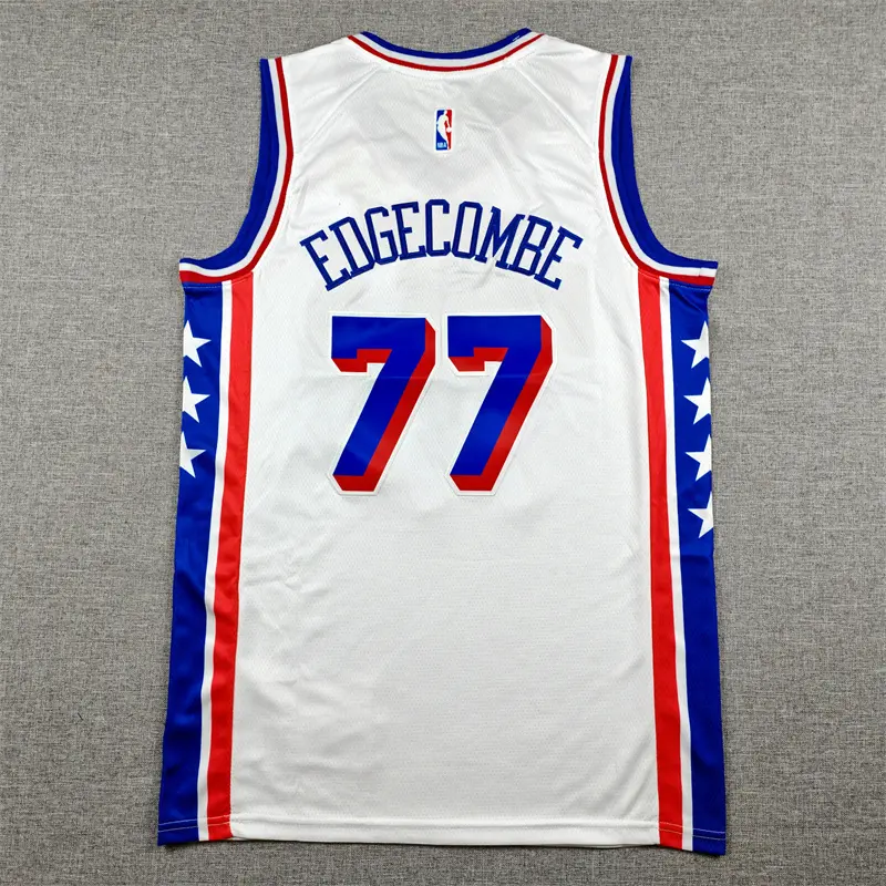 Camiseta VJ-Edgecombe #77 Philadelphia 76ers Blanco