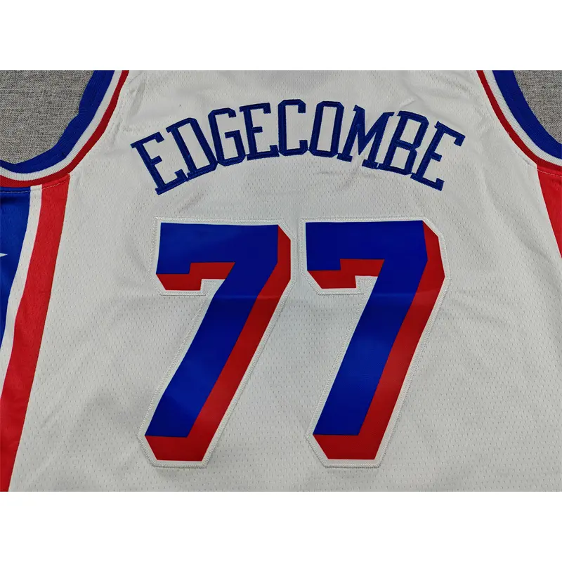 Camiseta VJ-Edgecombe #77 Philadelphia 76ers Blanco