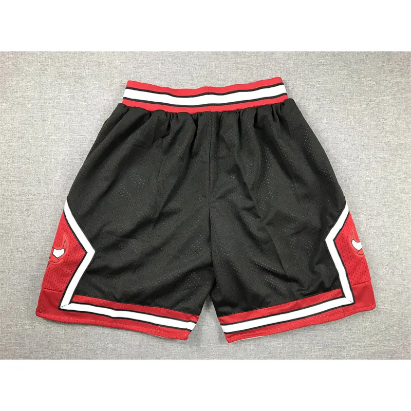 Pantalón Corto Chicago Bulls Negro/Rojo Retro