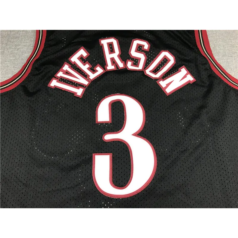 Camiseta Allen Iverson #3 Philadelphia 76ers 1997/98 Negro Icon Clásico