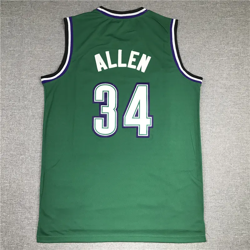Camiseta Grayson Allen #34 Milwaukee Bucks 1996/97 Verde Icon Oro