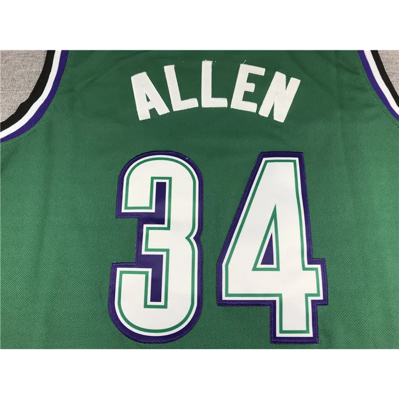 Camiseta Grayson Allen #34 Milwaukee Bucks 1996/97 Verde Icon Oro