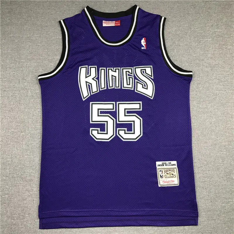 Camiseta Jason Williams #55 Sacramento Kings 1998/99 Morado Icon Clásico