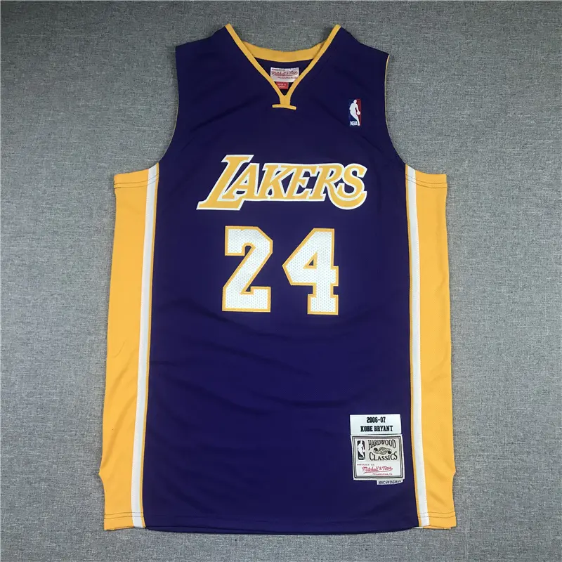Camiseta Kobe Bryant #24 Los Angeles Lakers 2006/07 Morado Icon Clásico