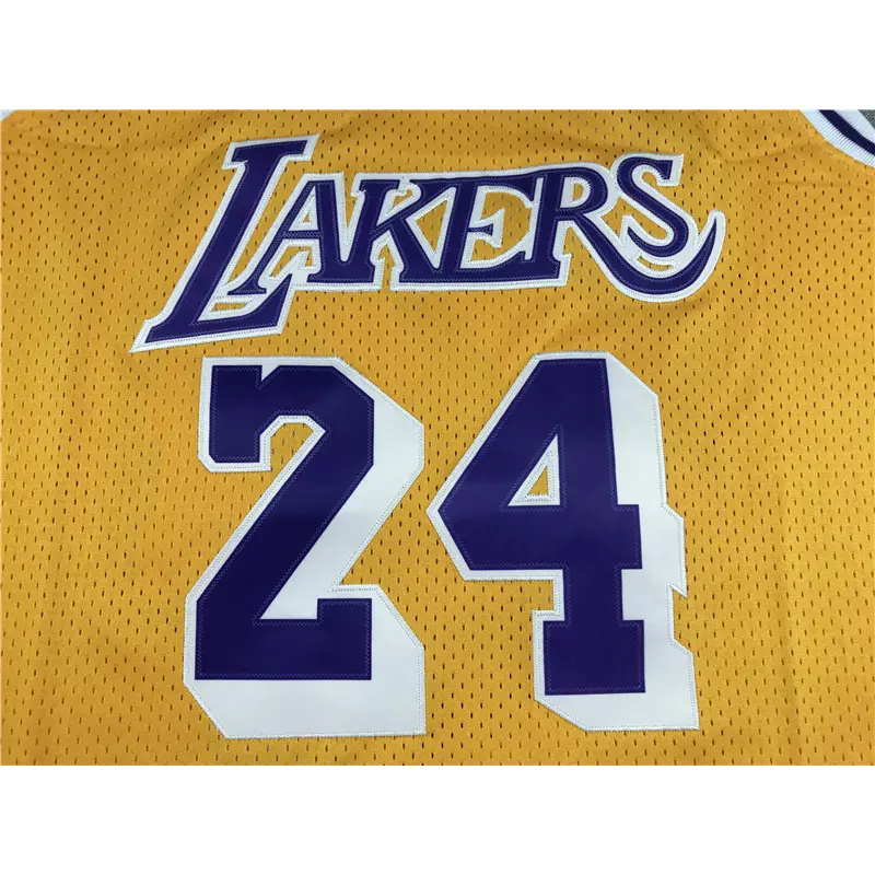 Camiseta Kobe Bryant #24 Los Angeles Lakers 2007/08 Amarillo Icon Oro