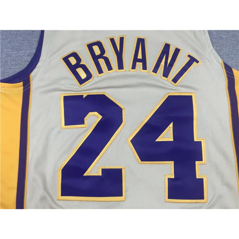 Camiseta Kobe Bryant #24 Los Angeles Lakers 2008/09 Beige/Amarillo