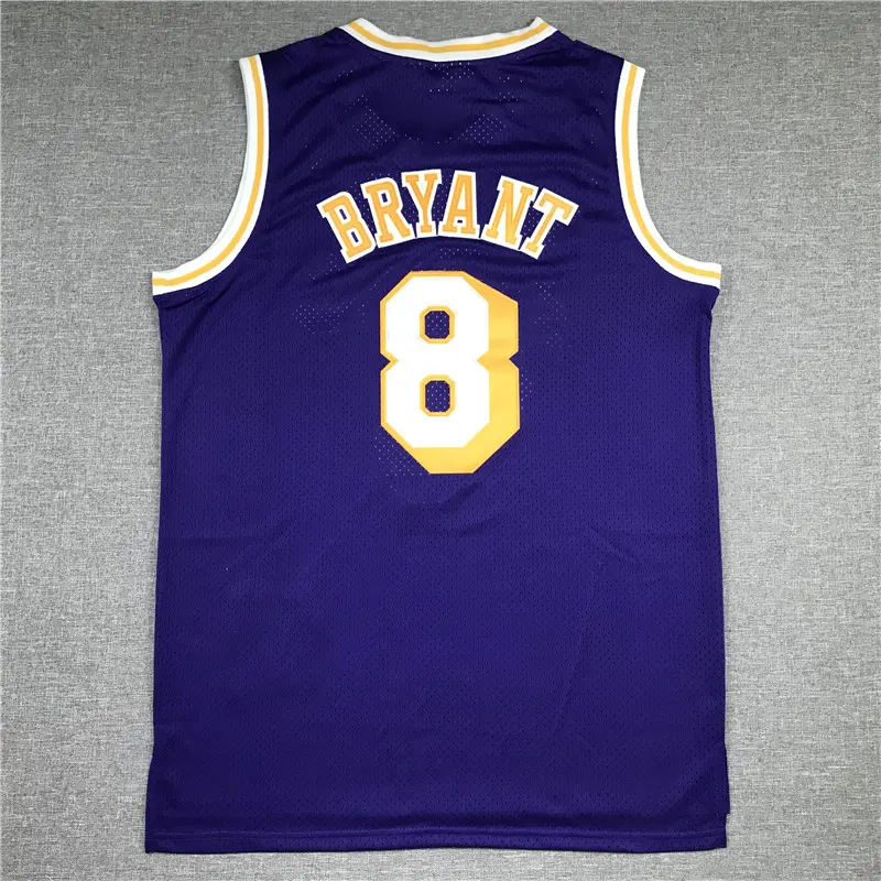 Camiseta Kobe Bryant #8 Los Angeles Lakers 1996/97 Morado Retro Icon Oro