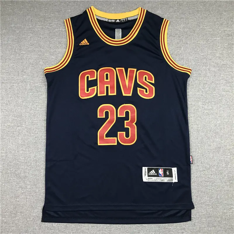 Camiseta Lebron James #23 Cleveland Cavaliers Azul Marino