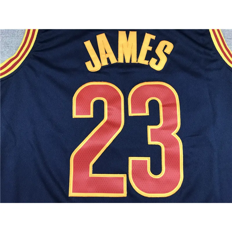 Camiseta Lebron James #23 Cleveland Cavaliers Azul Marino