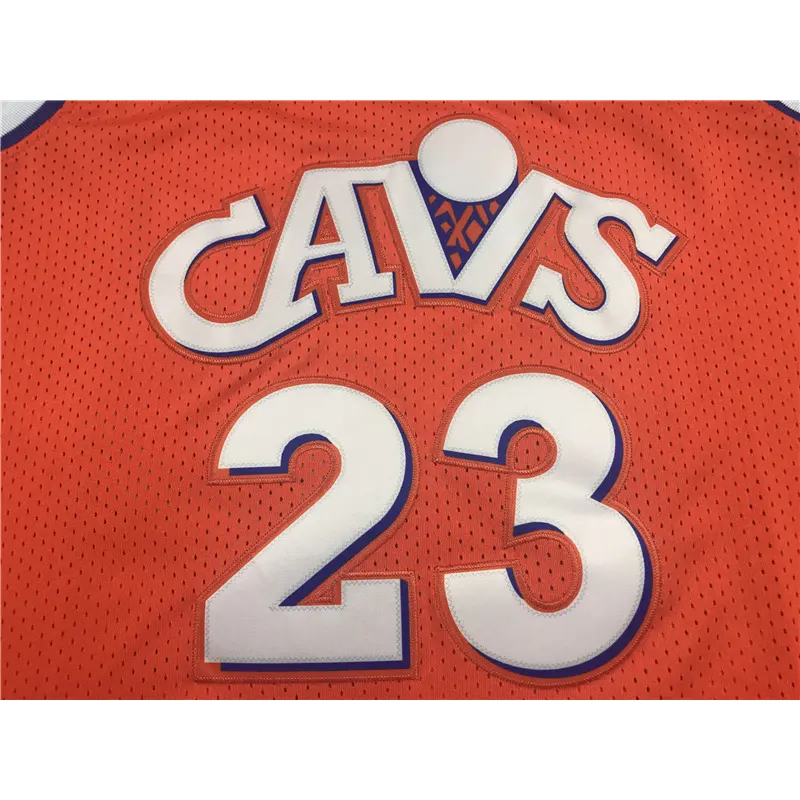 Camiseta LeBron James #23 Cleveland Cavaliers Naranja Retro
