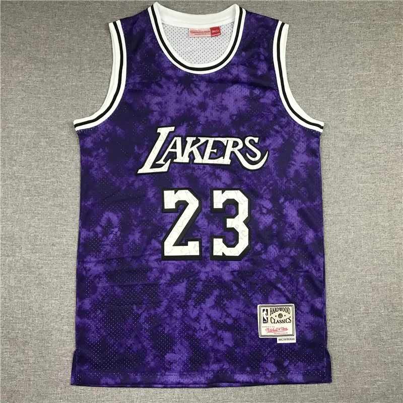 Camiseta Lebron James #23 Los Angeles Lakers Morado Astrología Edición
