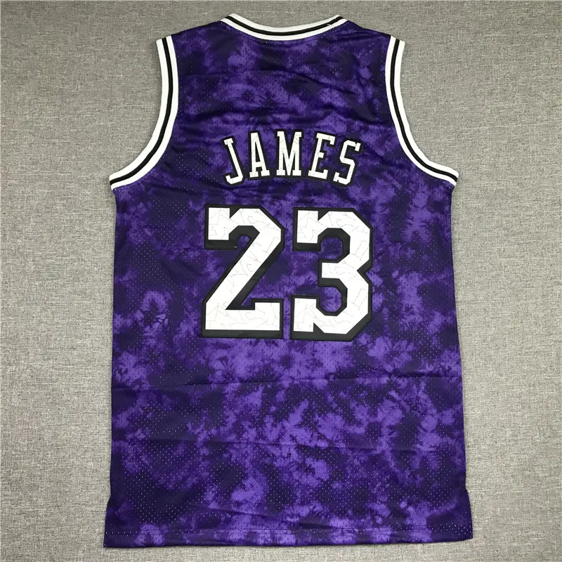 Camiseta Lebron James #23 Los Angeles Lakers Morado Astrología Edición