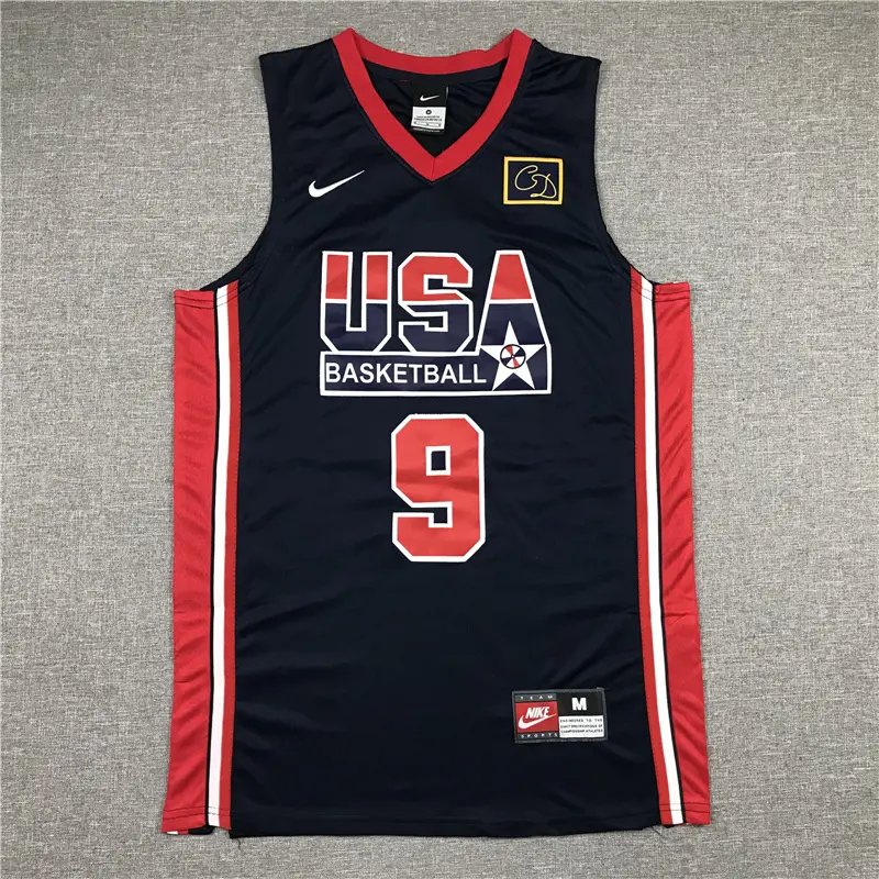 Camiseta Michael Jordan #9 USA Dream Team Azul Marino