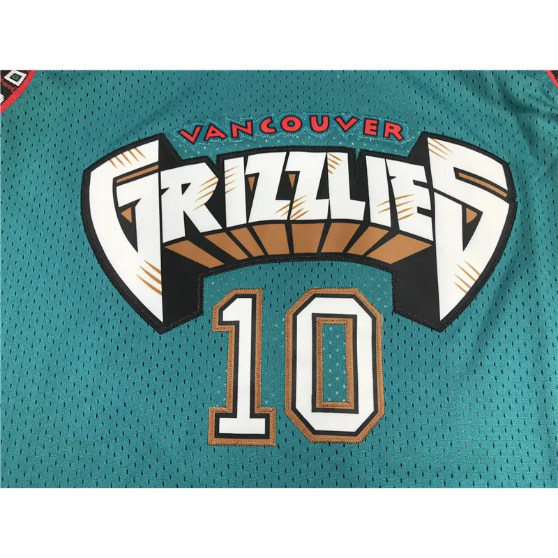 Camiseta Mike Bibby #10 Memphis Grizzlies 1998/99 Verde Icon Clásico