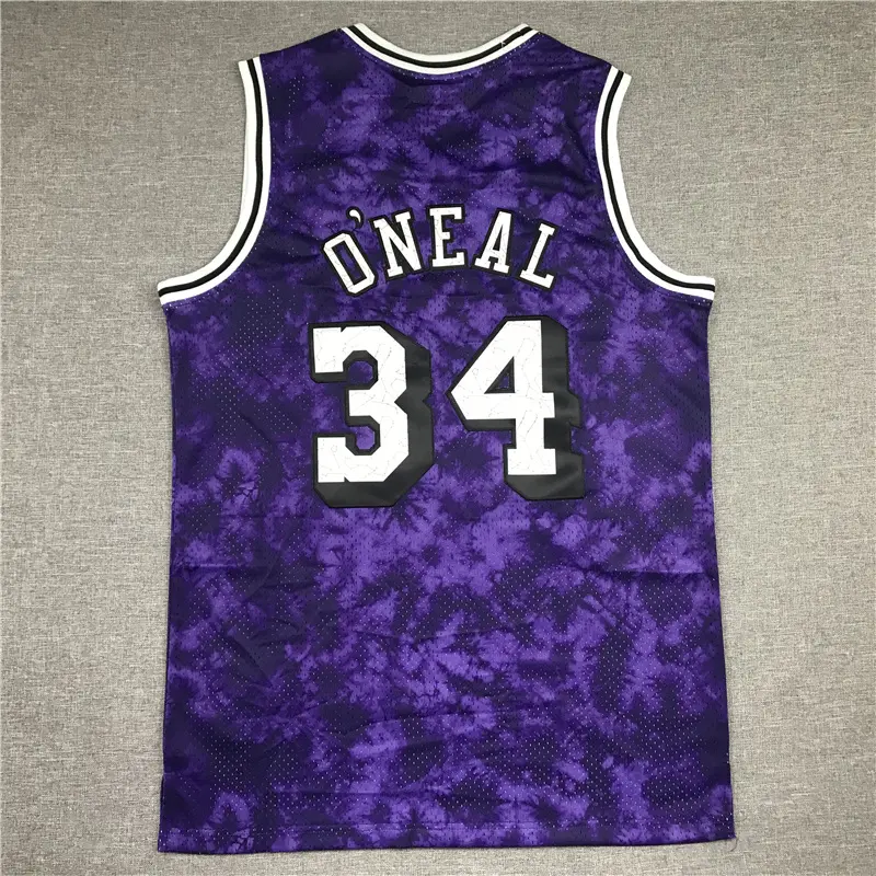 Camiseta Shaquille O’Neal #34 Los Angeles Lakers Morado Astrología Edición