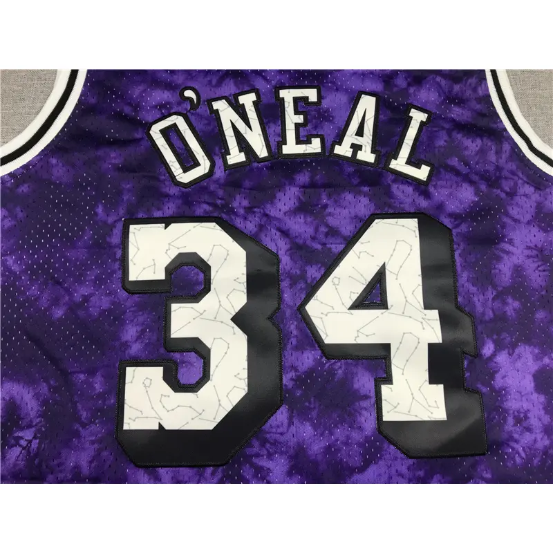 Camiseta Shaquille O’Neal #34 Los Angeles Lakers Morado Astrología Edición