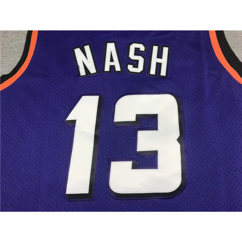 Camiseta Steve Nash #13 Phoenix Suns 1996/97 Morado Icon Oro
