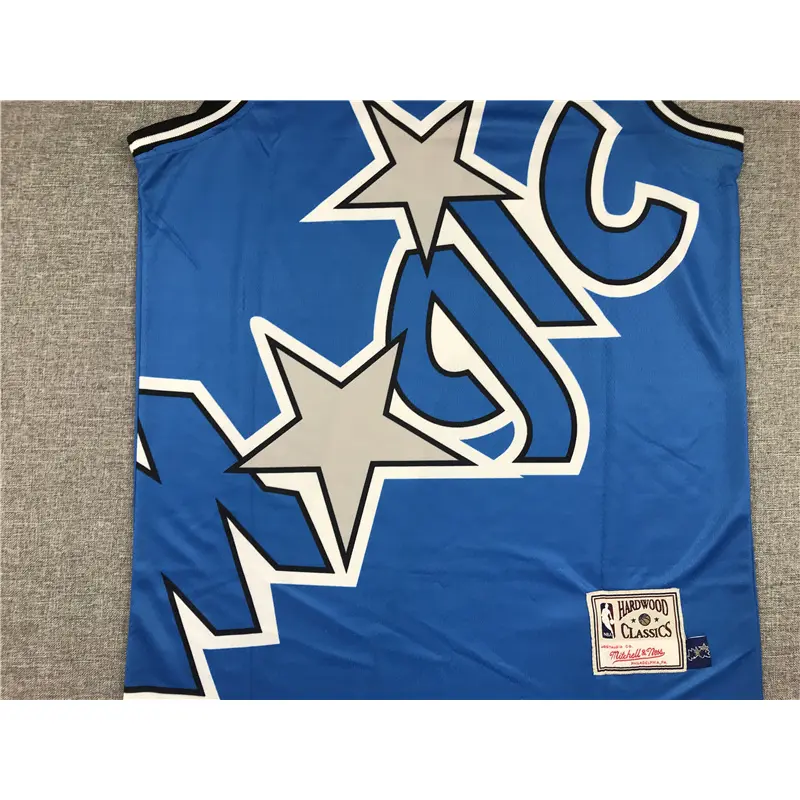 Camiseta Tracy McGrady #1 Orlando Magic Azul Estampado Mitchell & Ness