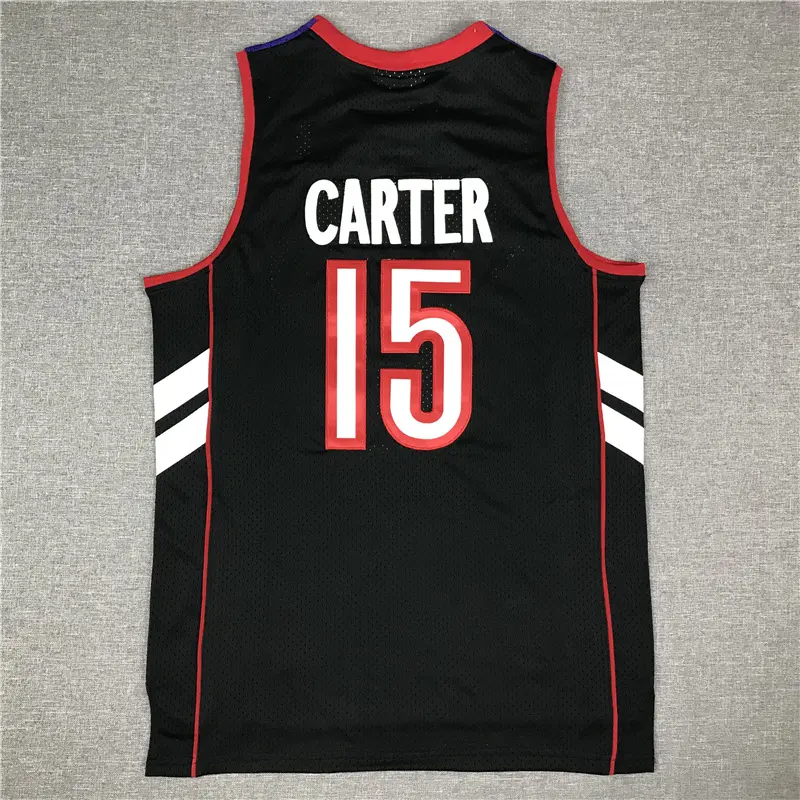 Camiseta Vince Carter #15 Toronto Raptors 1999/00 Morado/Negro Retro
