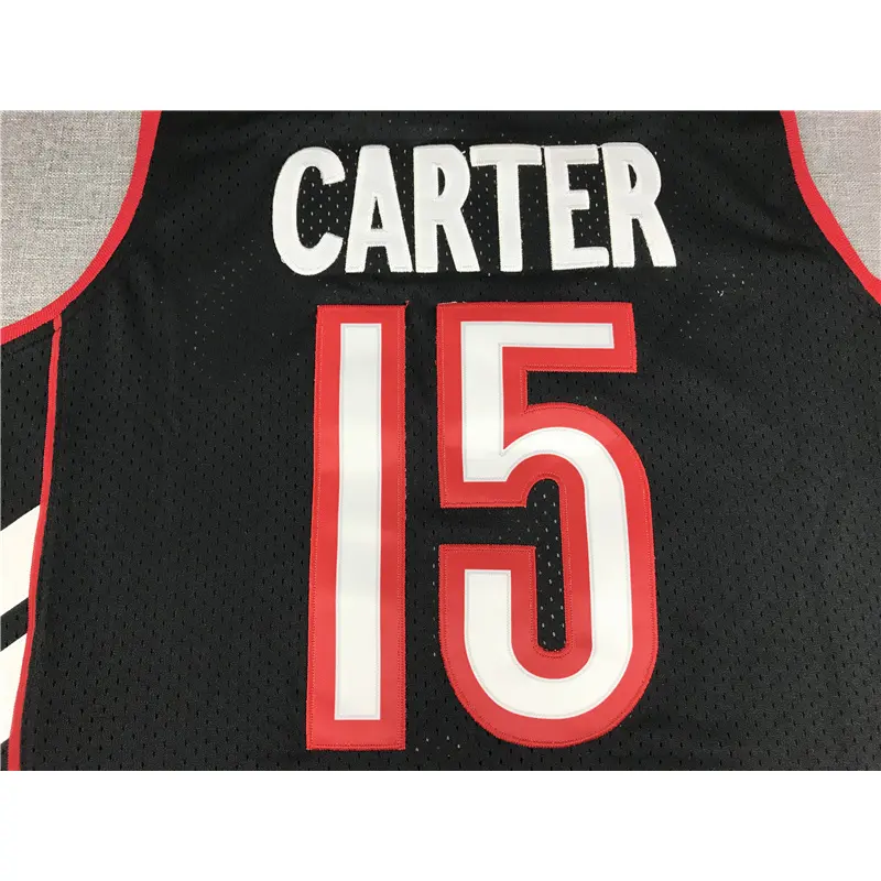 Camiseta Vince Carter #15 Toronto Raptors 1999/00 Morado/Negro Retro