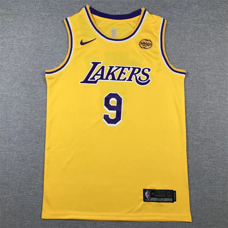 Camiseta Bronny James #9 Los Angeles Lakers Amarillo