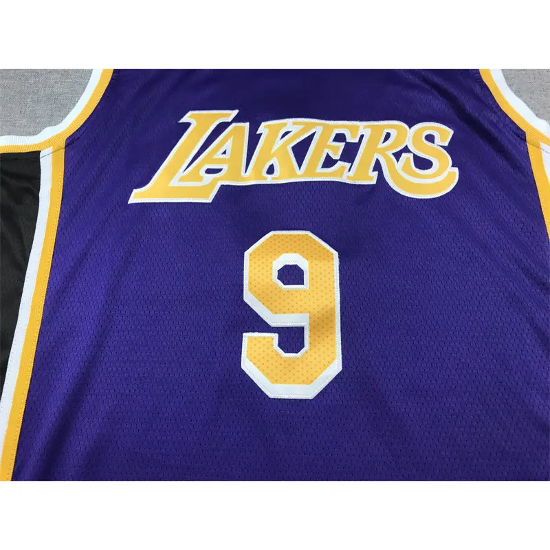 Camiseta Bronny James #9 Los Angeles Lakers Morado