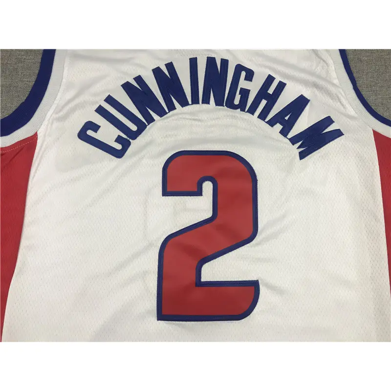 Camiseta Cade Cunningham #2 Detroit Pistons 2026 Blanco