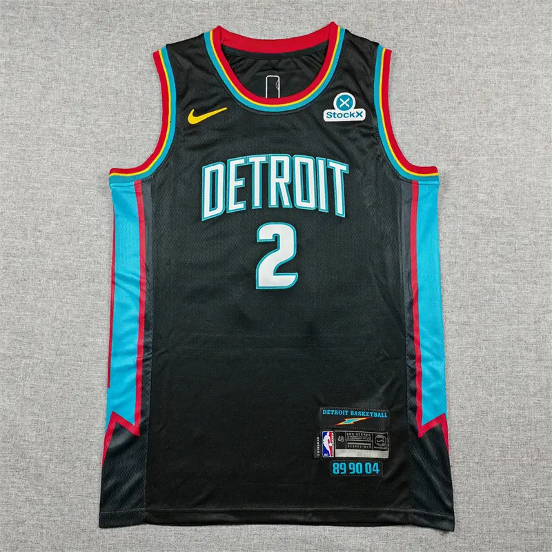Camiseta Cade Cunningham #2 Detroit Pistons 2026 Negro City Edition